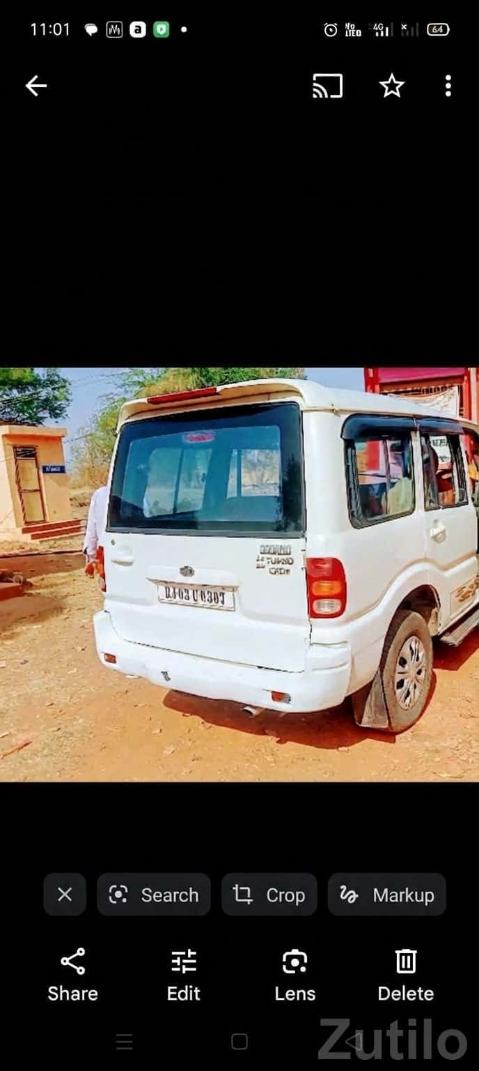 White Mahindra Scorpio SUV