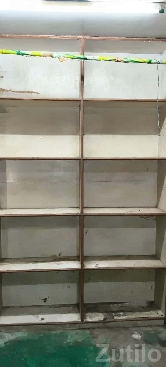 Plywood Wall Storage Rack with 10 Shelves