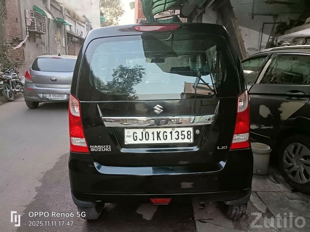 Black Maruti WagonR Used Petrol Car image 3
