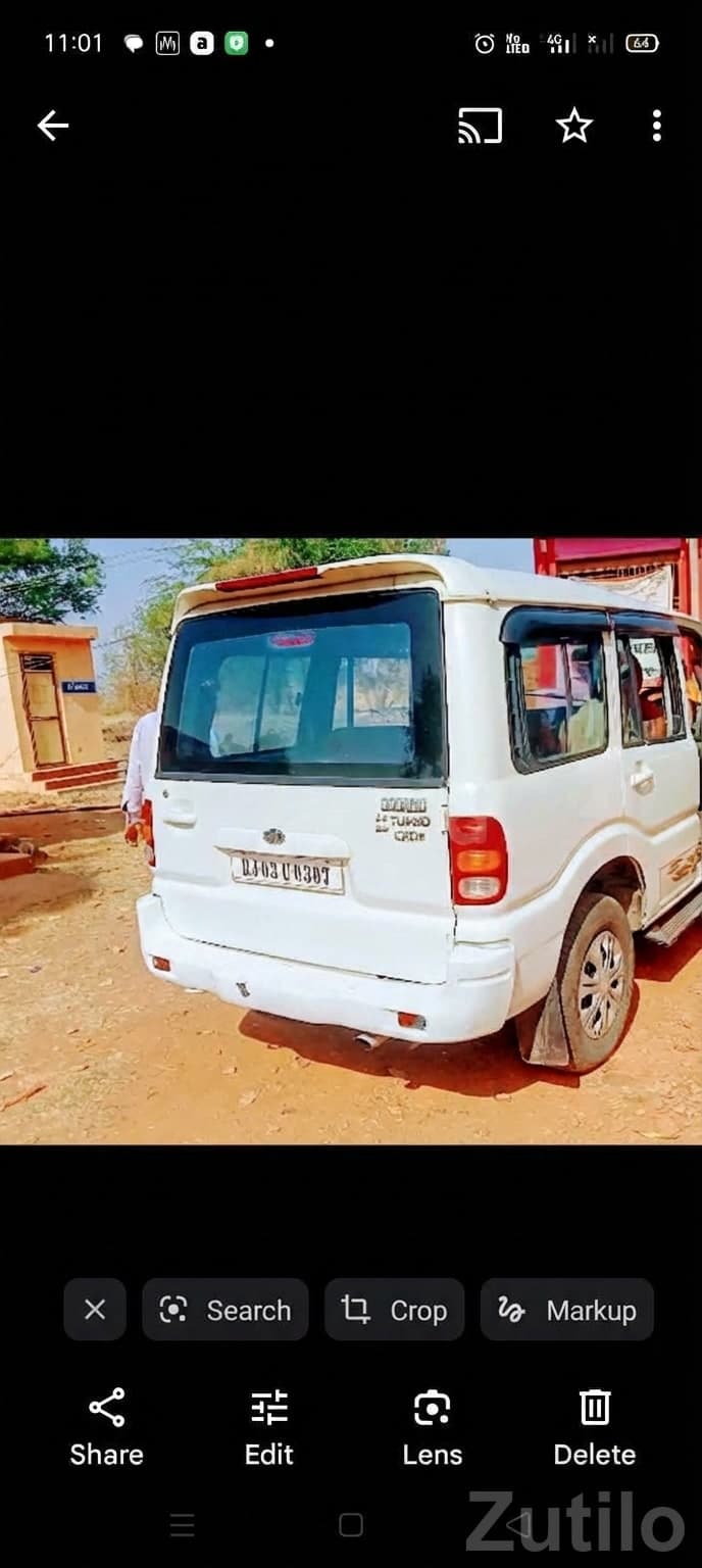 White Mahindra Scorpio SUV