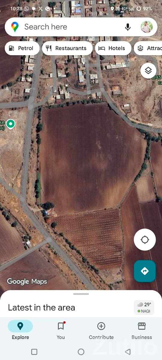 Main Road Touch Agricultural Land Mendarda