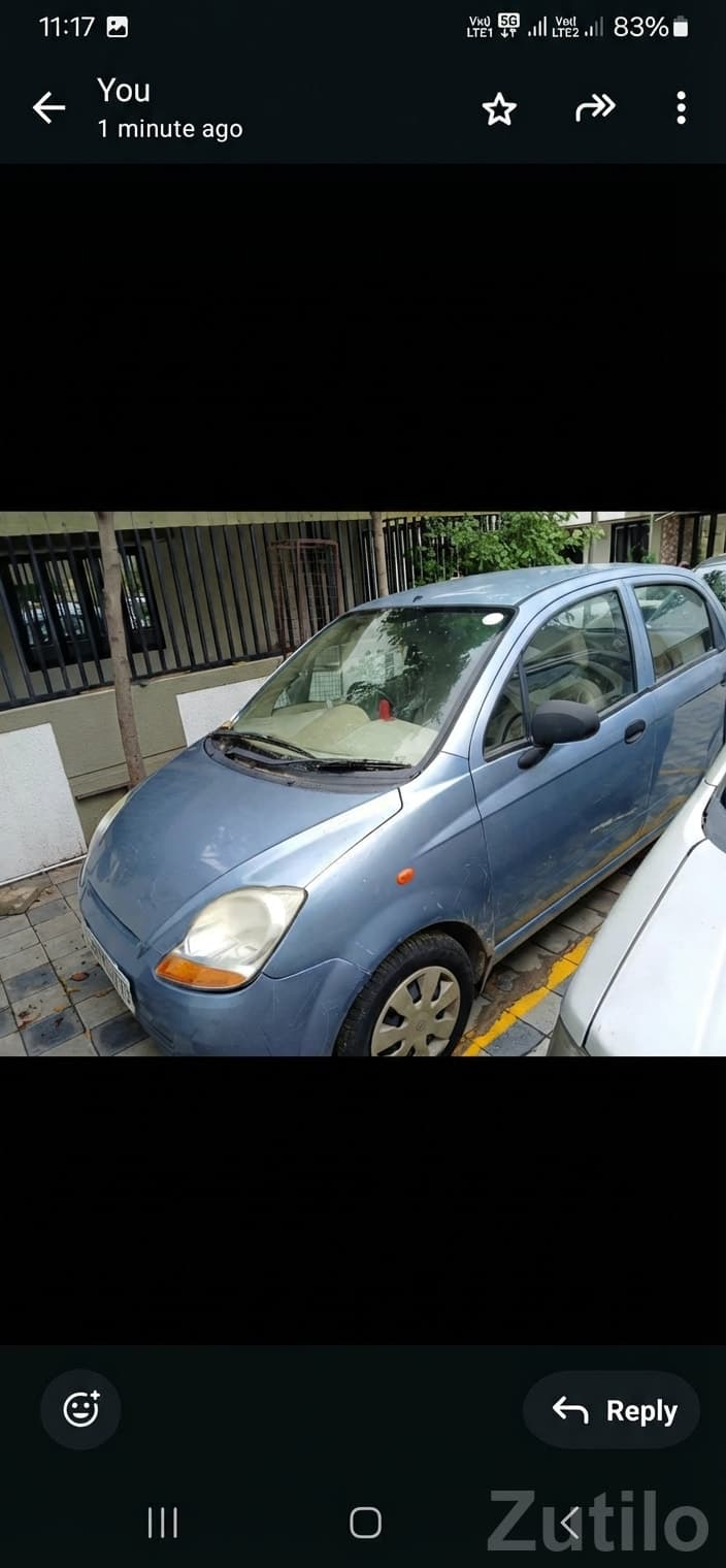 Blue Chevrolet Spark Used Hatchback Car image 2