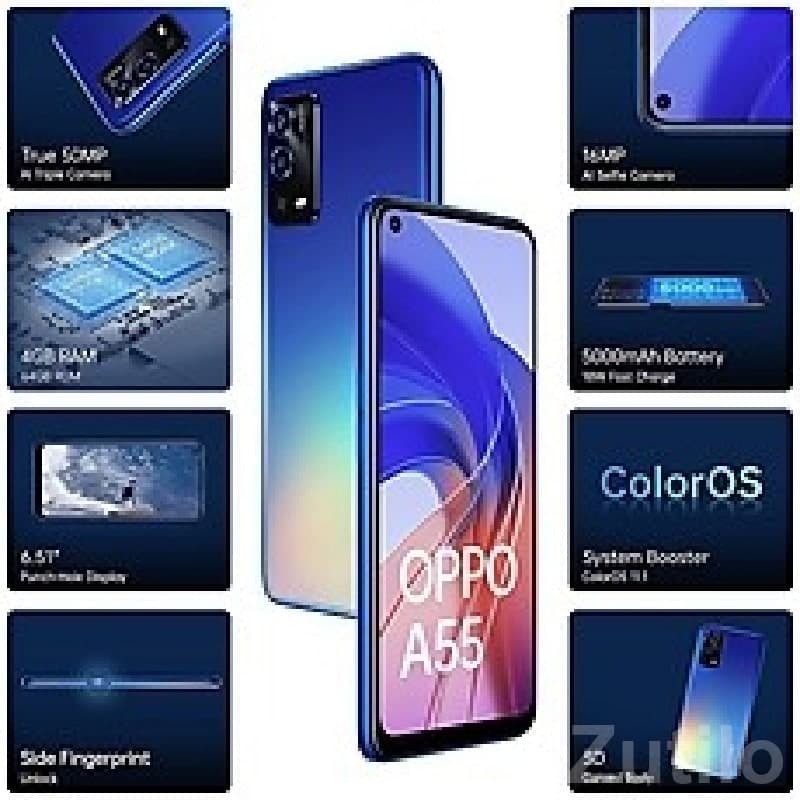 OPPO A55 Blue 4G Smartphone image 3