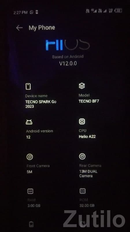 Tecno Blue Dual Camera Smartphone image 2