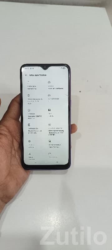 Realme Smartphone with Cracked Display image 2