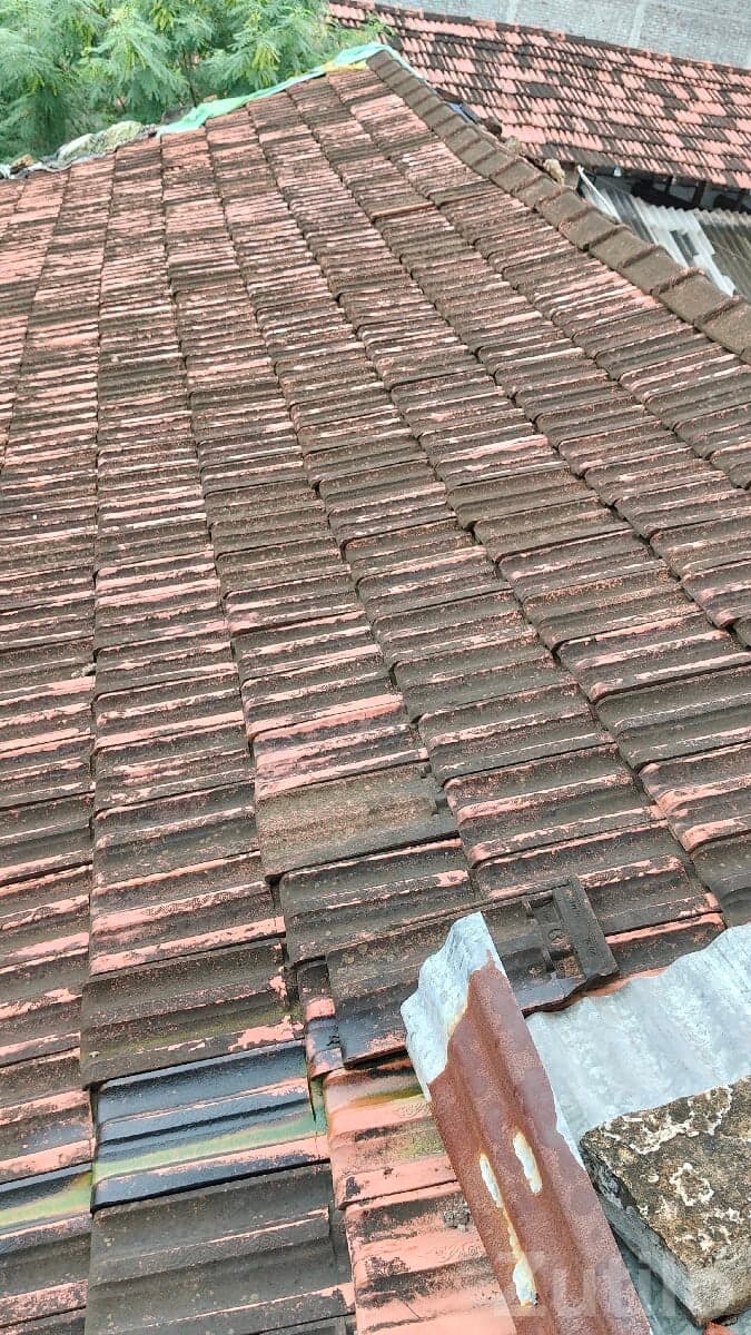 Old Roof Tiles and Wooden Beams Scrap image 3