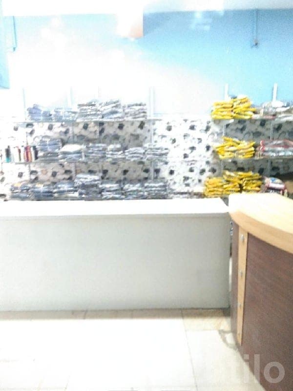 Retail Shop Counter Tables with Glass Racks