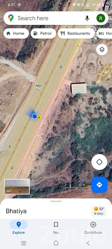 Road Touch Plot for Sale Bhatia Bypass image 3