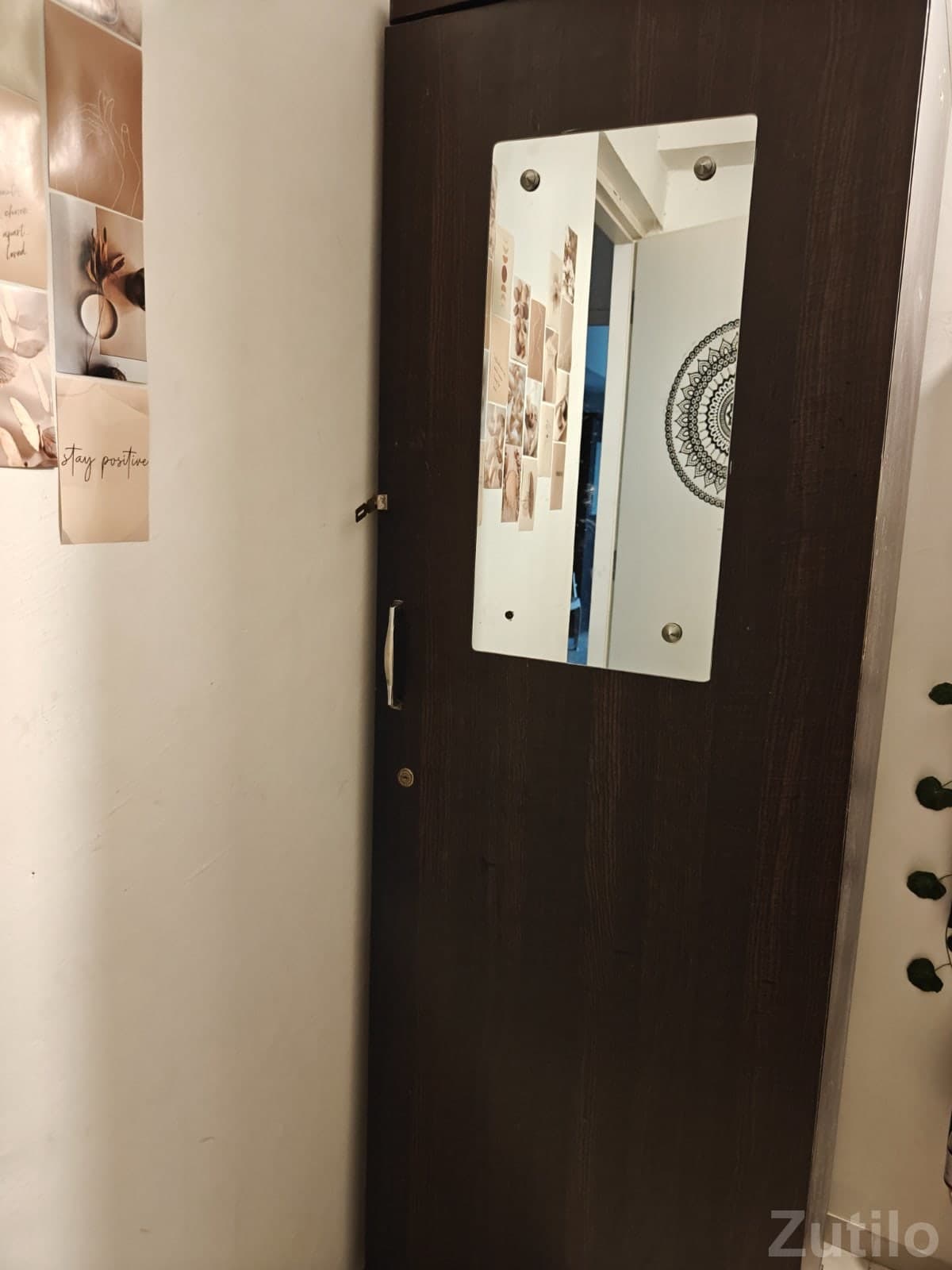 Single Box bed and  single door wardrobe with mirror. Both in good condition - Cupboards & Storage - Ahmedabad City - Image 2