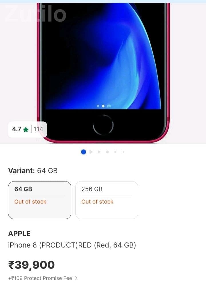 Apple iPhone Smartphone Red - મોબાઇલ ફોન - મોડાસા - Image 5