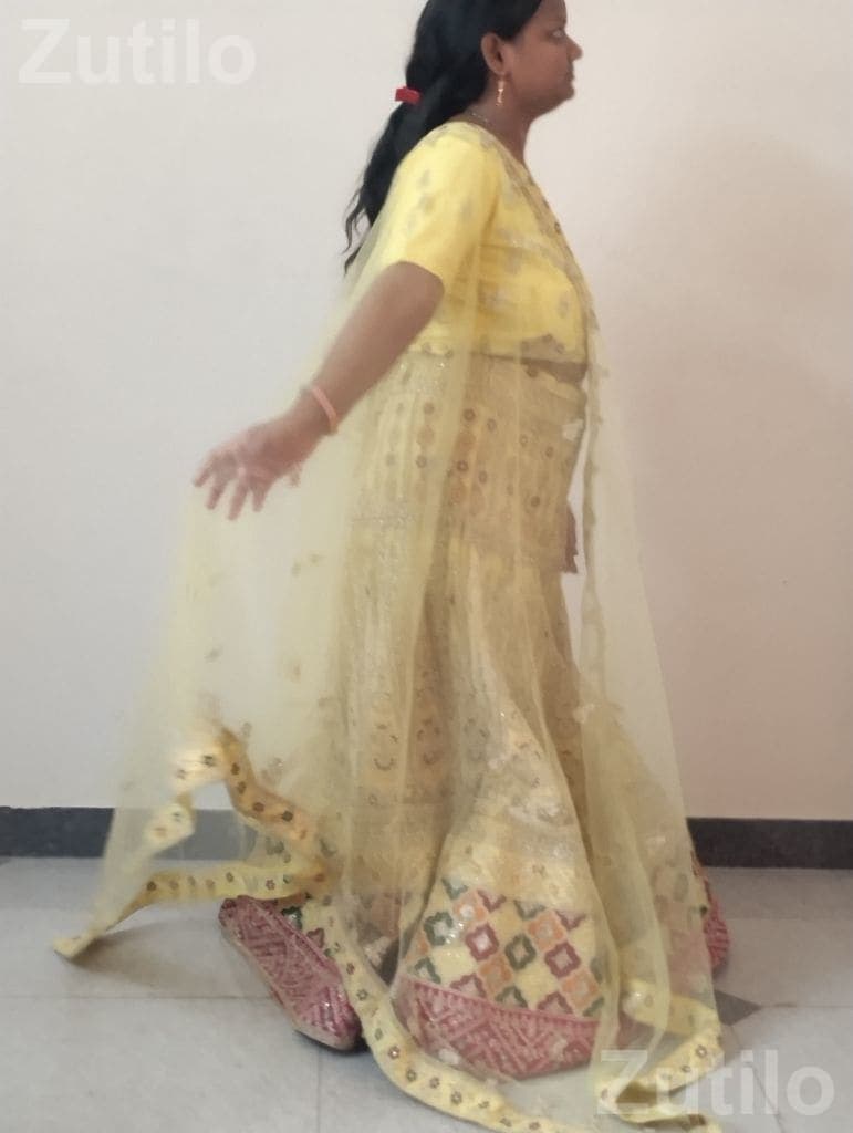 Women’s Yellow Choli Lehenga Set