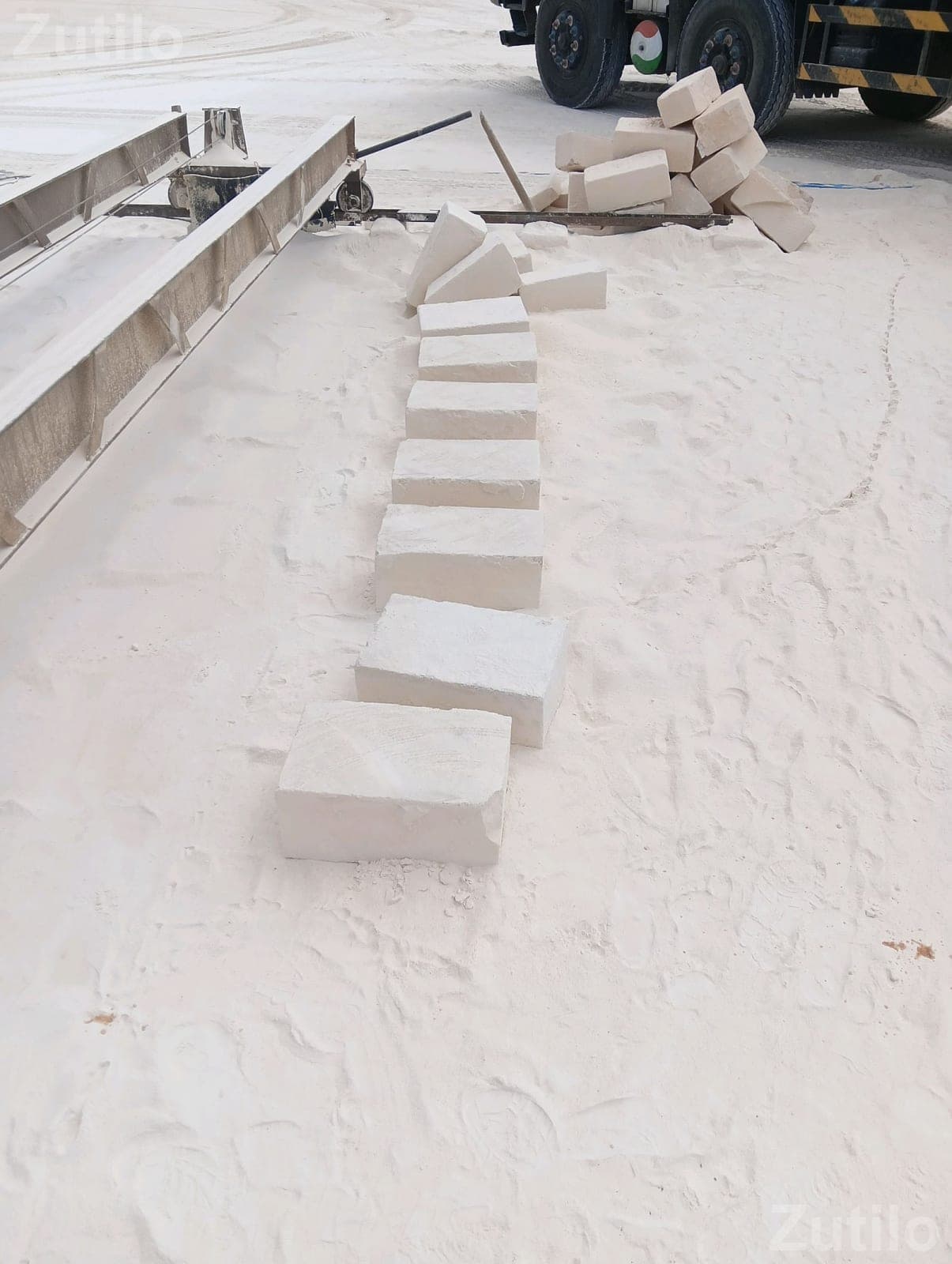 White Industrial Blocks in Multiple Sizes