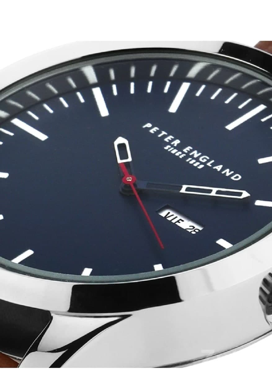 Classic Analog Wrist Watch with Brown Strap - Fashion Accessories - Keshod - Image 3