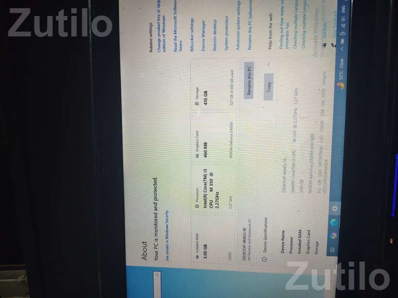 HP i3 Laptop with Windows - લેપટોપ અને કમ્પ્યુટર - ઘોઘા - Image 4