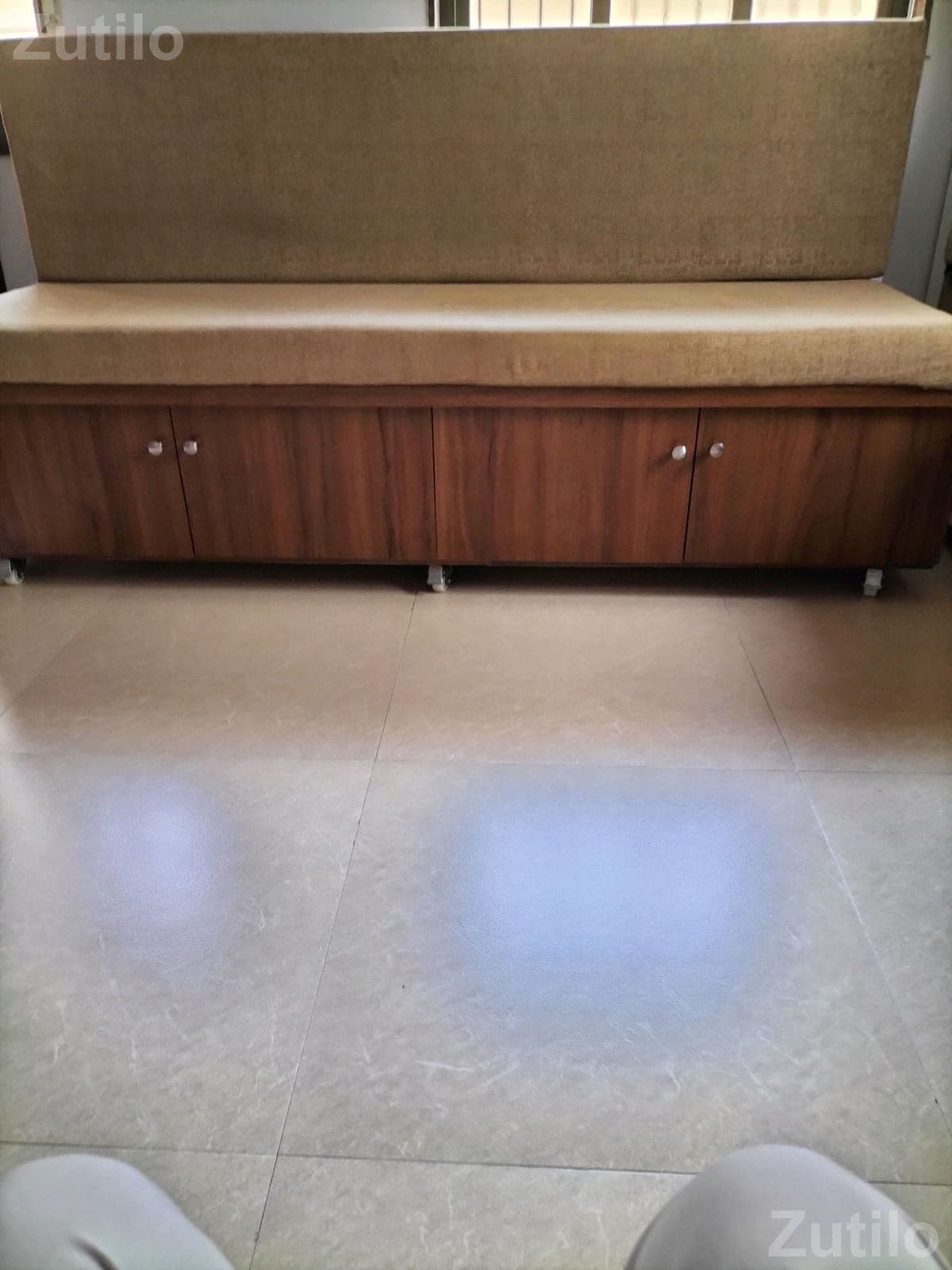 Wooden Sofa with Cushioned Back and Storage - Sofa Sets - Vadodara City - Image 2