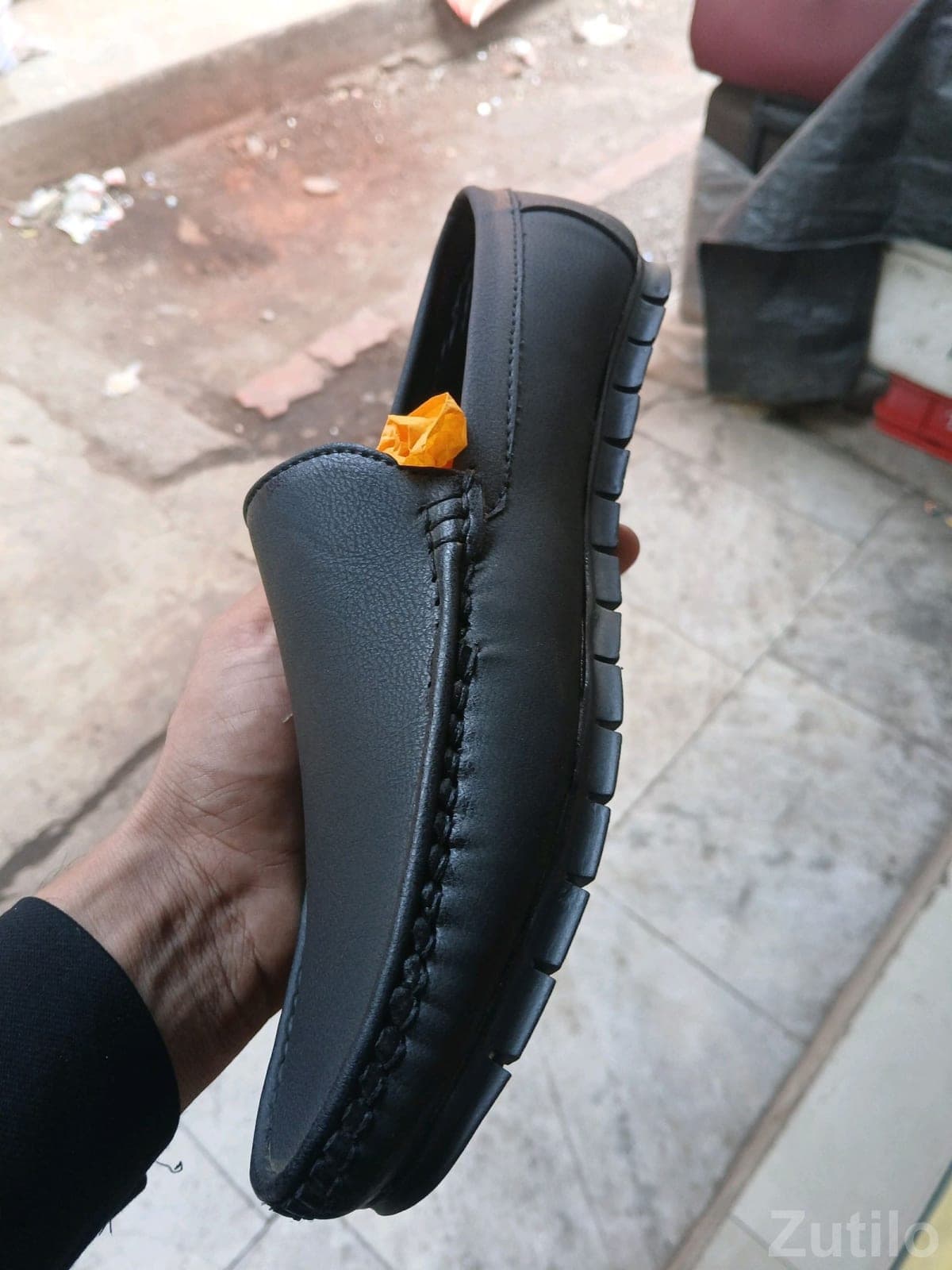 Black Loafer Shoes for Men - Footwear - Surat City - Image 2