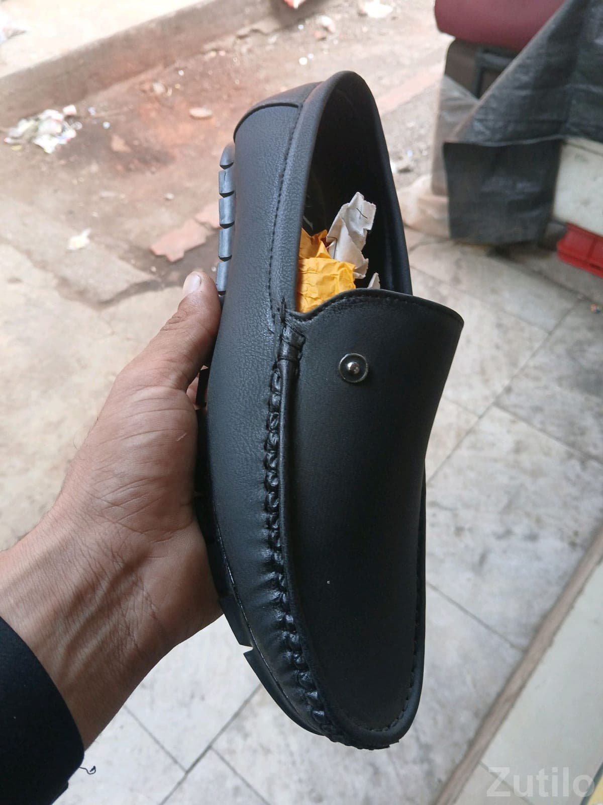 Black Loafer Shoes for Men - Footwear - Surat City - Image 3