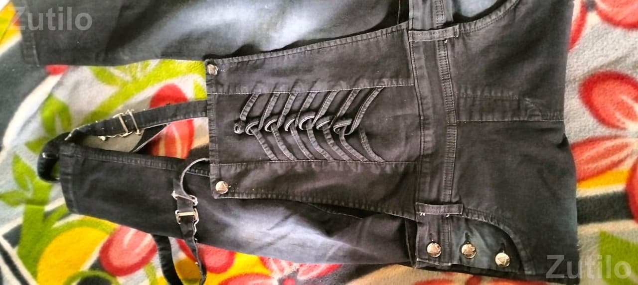 Black Dungaree for Girls Age 15 to 20