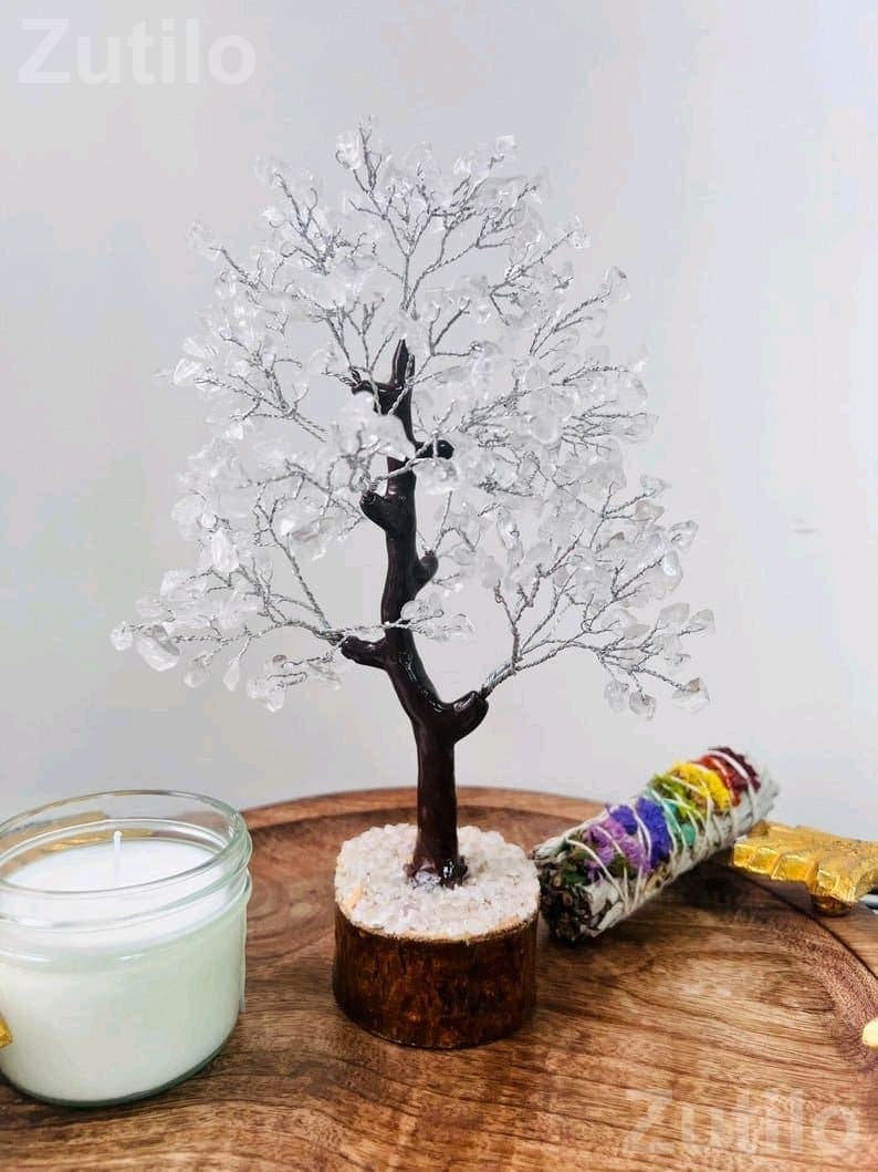 Natural Crystal Stone Decorative Tree