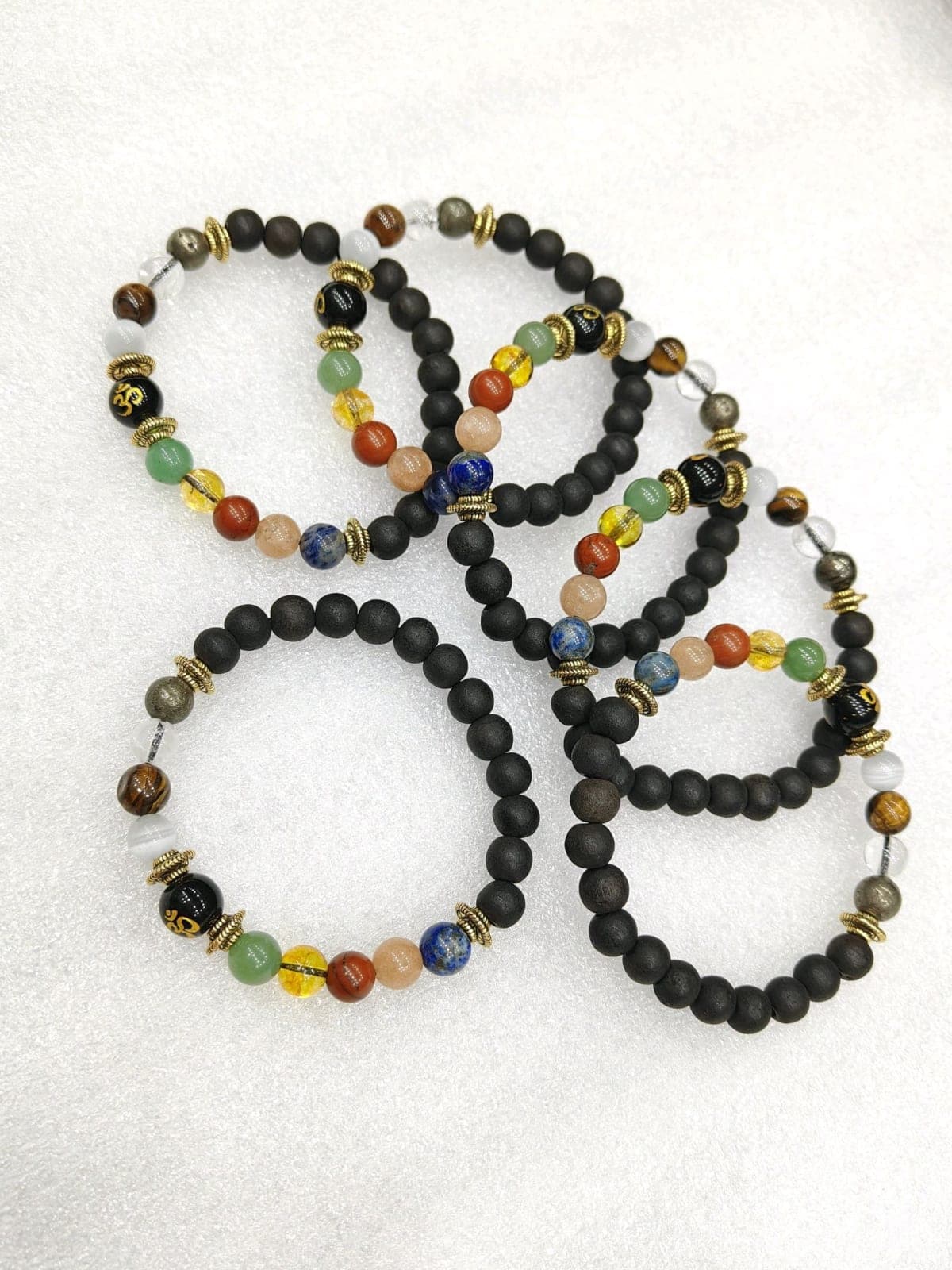 Stone Beaded Bracelet in Multiple Sizes