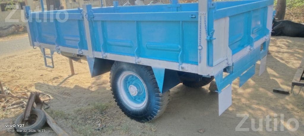 Metal Utility Trailer Trolley - ટ્રેક્ટર - લુણાવાડા - Image 4