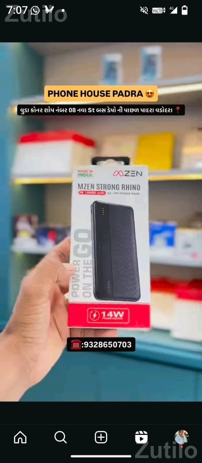 MZEN Strong Rhino 10000mAh Power Bank