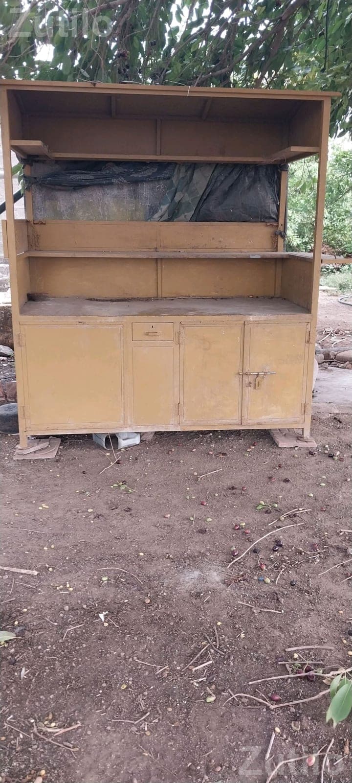Double Door Storage Counter Cabinet