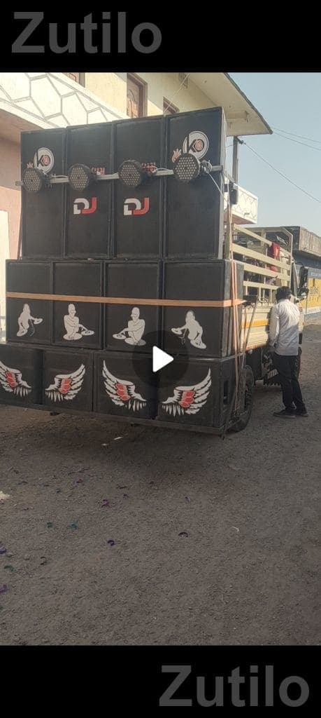 DJ Sound Setup with Laptop and Generator