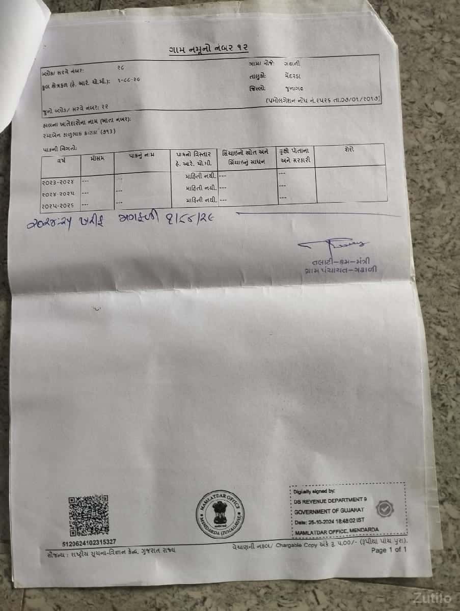 જમીન દેવાની જમીન દેવાની