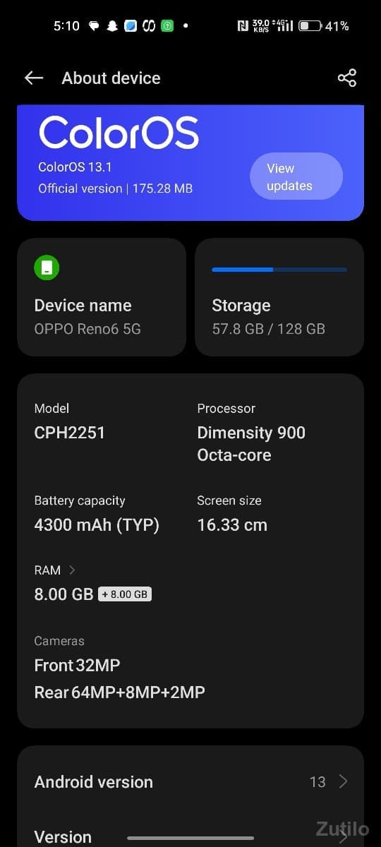 oppo Reno 6 5g
