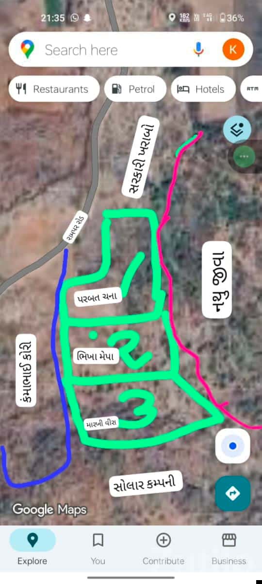 2.5 Vigha Road Touch Land Jamjodhpur 2.5 Vigha Road Touch Land Jamjodhpur