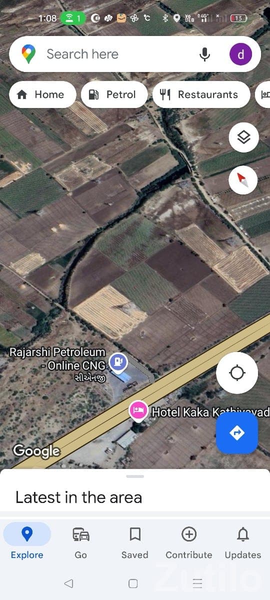 Road Touch Agricultural Land Limbdi