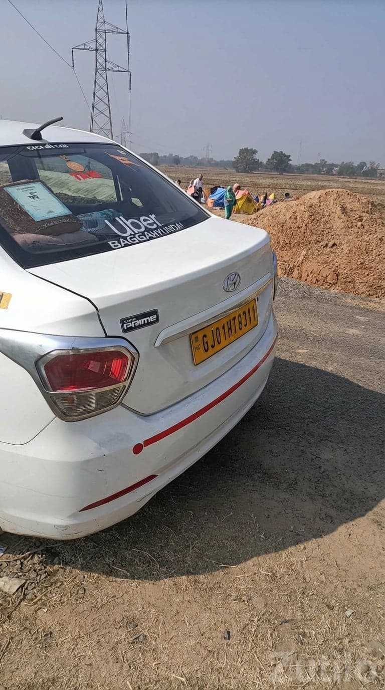 Hyundai Xcent Prime White Taxi Car