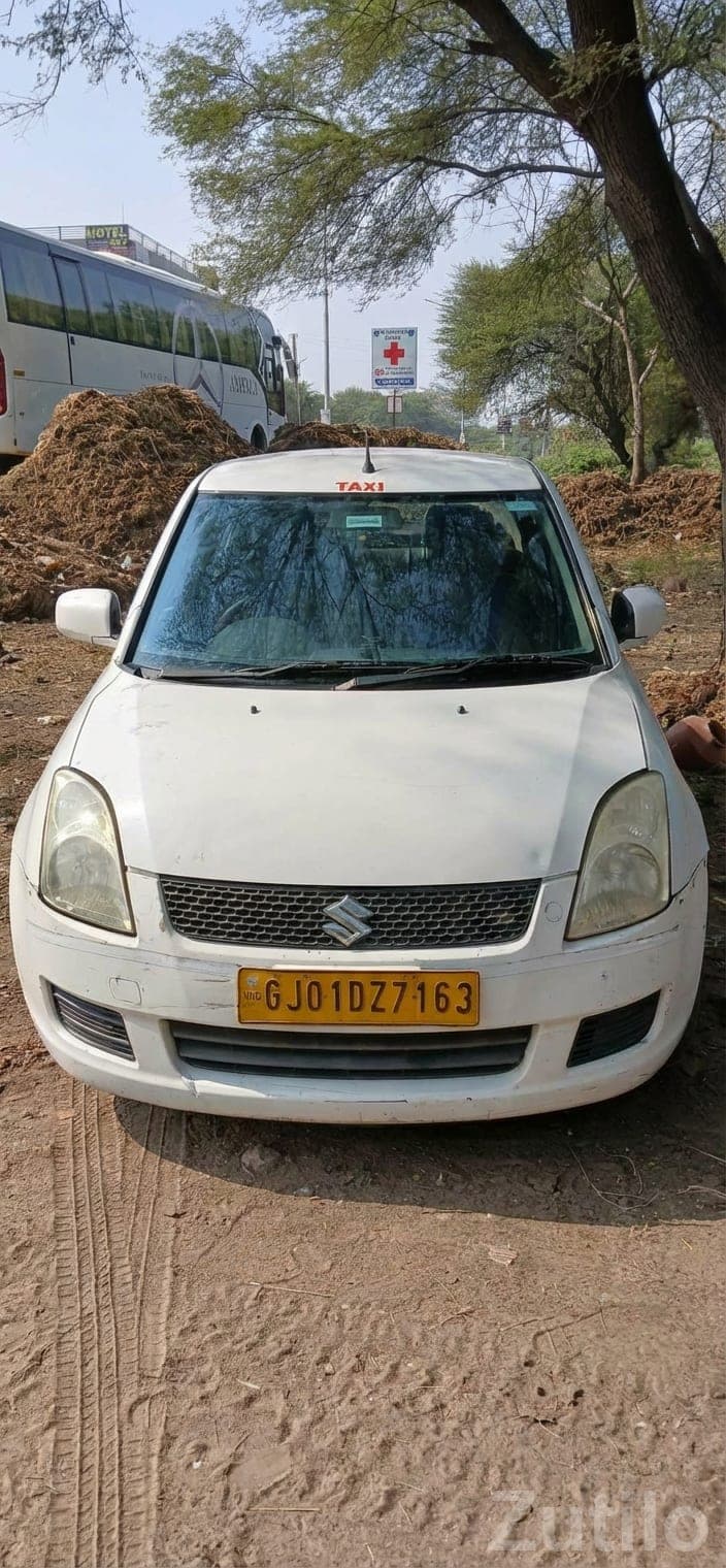 Maruti Swift Dzire White Taxi Car