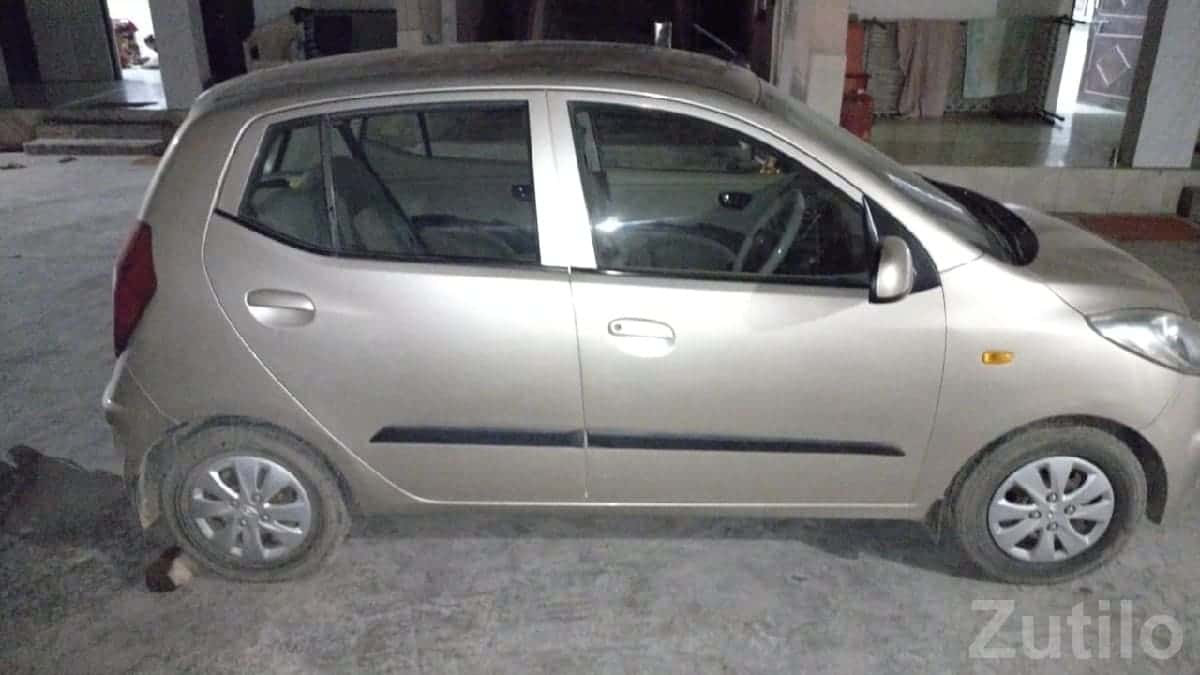 Beige Small Family Hatchback Car Beige Small Family Hatchback Car