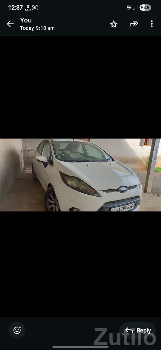 White Ford Fiesta Car for Sale