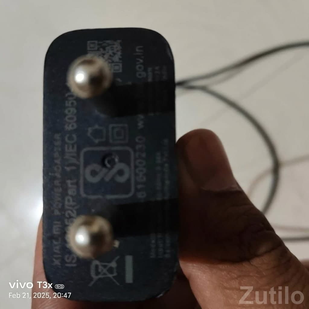 Old Vivo T3x Smartphone with Charger