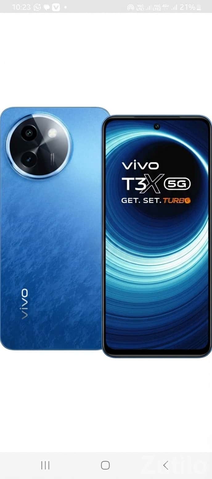Vivo T3x 5G Blue Turbo Smartphone Vivo T3x 5G Blue Turbo Smartphone