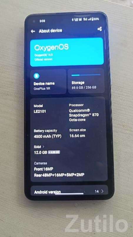 OnePlus 9R 5G 12GB RAM 256GB Black