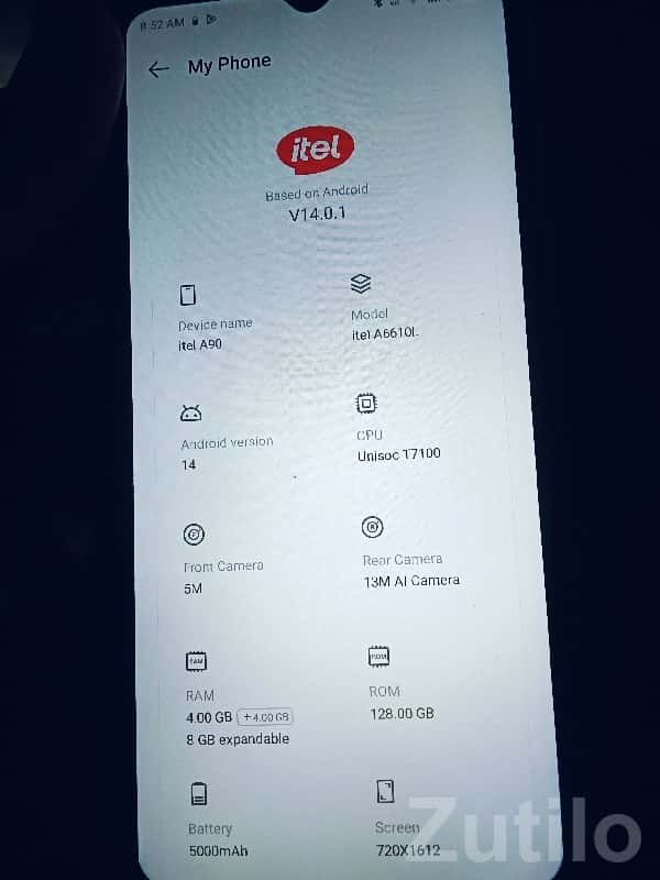 itel A90 4GB/128GB Android 14 Phone itel A90 4GB/128GB Android 14 Phone