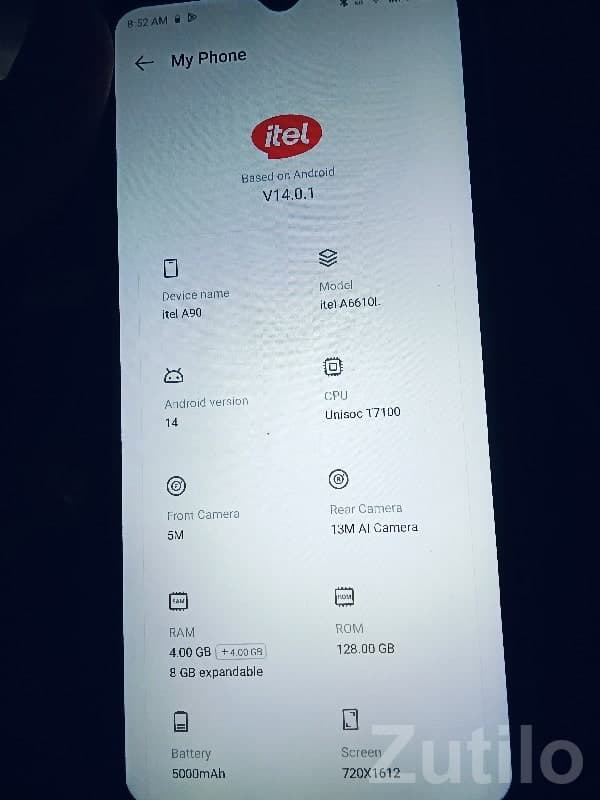 itel A90 4GB/128GB Android 14 Phone