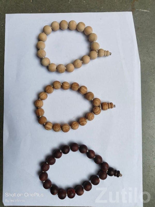 Handmade Wooden Bead Bracelets Set