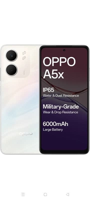 OPPO A5x 6000mAh IP65 Mobile Phone