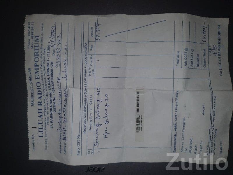 Used Android Mobile Phone with Bill