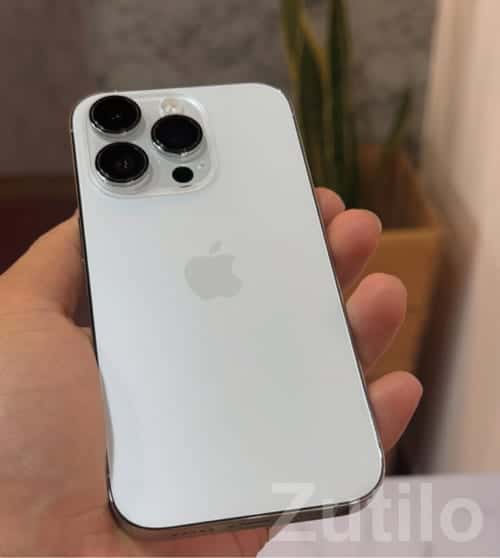 White iPhone Pro Triple Camera Phone White iPhone Pro Triple Camera Phone