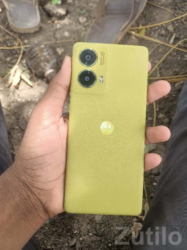 Yellow Motorola Dual Camera Smartphone Yellow Motorola Dual Camera Smartphone