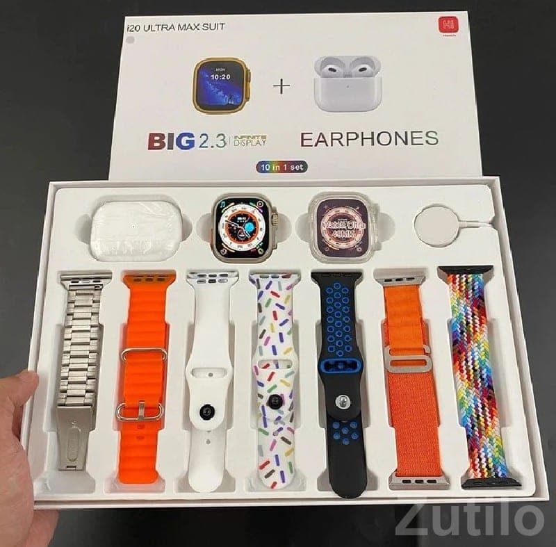 i20 Ultra Max Suit Smartwatch Set