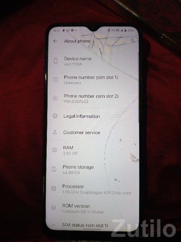 Vivo Y20A 3GB/64GB Dual SIM Phone Vivo Y20A 3GB/64GB Dual SIM Phone