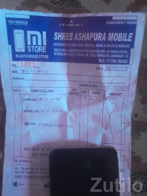 Samsung F13 Smartphone with Bill Samsung F13 Smartphone with Bill