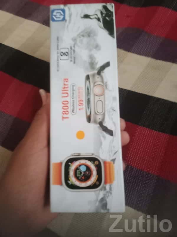 T800 Ultra Smart Watch Orange Strap T800 Ultra Smart Watch Orange Strap